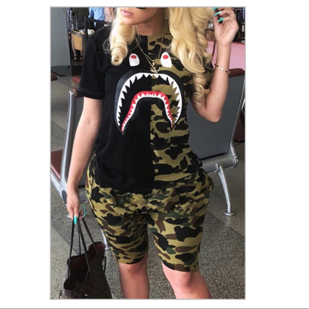 2 Piece Shark Camo Set